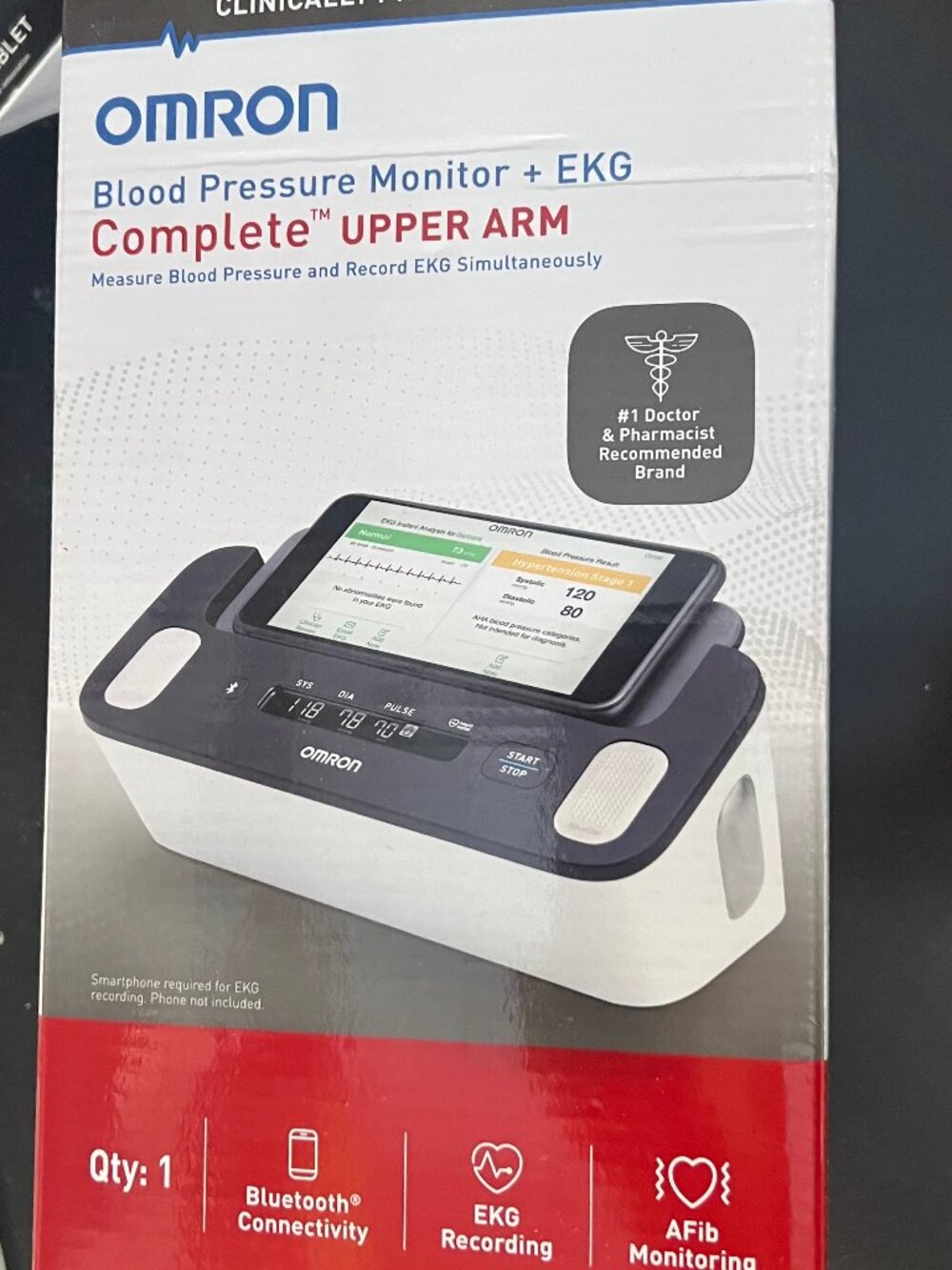 Omron Blood Pressure + EKG Monitor